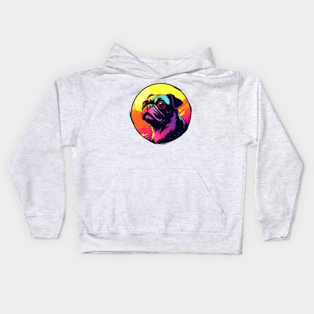 Pug Dog Kids Hoodie by Underground Cargo